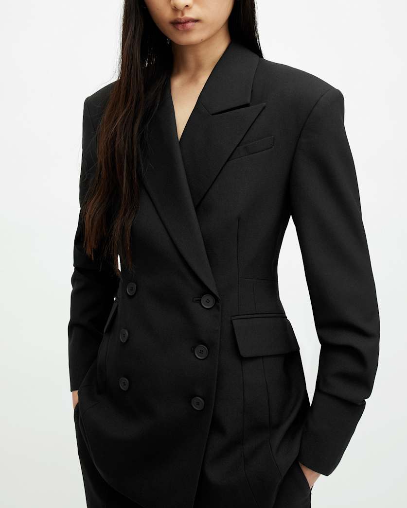 Sevenh Cinched Waist Slim Fit Blazer