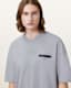 Redact Oversized Embroidered Logo T-Shirt