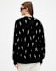 Zap V-Neck Lightning Motif Cardigan