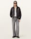 Marco Oversized Leather Bomber Jacket