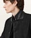 Survey Double Layered Leather Blazer