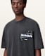 Wavy Oversized Crew Neck T-Shirt