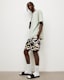 Tiger Tie Dye Print Swim Shorts