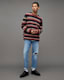 Aurora Fluffy Striped Relaxed Fit Jumper