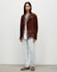 Milo Asymmetric Zip Suede Biker Jacket