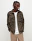 Tora Suede Camouflage Overshirt