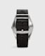 Untitled III Stainless Steel Leather Watch