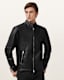 Cora Leather Snap Back Collar Jacket