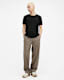 Figure Crew Neck Raw Edge T-Shirt