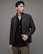 Survey Double Layered Leather Blazer
