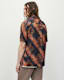 Zipo Camp Collar Tie Dye Relaxed Shirt