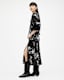 Ani Iona Jacquard V-Neck Midi Dress