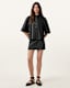 Renai Slim Fit Leather Mini Skirt
