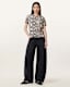 Anouk Snake Print Merino Wool T-Shirt
