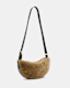 Half Moon Shearling Crossbody Bag
