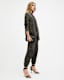 Freda Leopard Print Denim Cargo Trousers