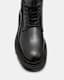Zoe Lace Up Chunky Leather Boots