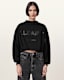 Biggy Logo Print Cropped Sweatshirt
