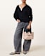 Izzy Logo Print Knitted Mini Tote Bag
