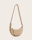 Half Moon Leather Crossbody Bag