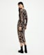 Nora Waima Slim Fit Ruched Midi Dress