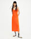 Bryony Slim Fit V-Neck Midi Slip Dress