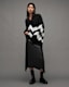 Ziggi Zig Zag Striped V-Neck Jumper