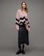 Ziggi Zig Zag Striped V-Neck Jumper