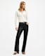 Pearson Slim Fit Raw Hem Leather Trousers