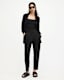 Aleida Mid-Rise Tapered Jersey Trousers