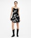 Erica Iona Jacquard V-Neck Mini Dress