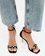 Bridget Leather Chain Heel Sandal