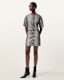 Renai Foil Snake Print Suede Mini Skirt
