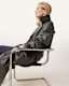 Inez Leather Long Trench Coat
