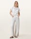 Aki Crossover Wide Leg Denim Jeans