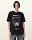 Dawn Wolf Print Relaxed Fit T-Shirt