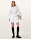 Tulip White Cotton Mini Skirt