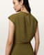 Rayanna Pleated Satin Dress
