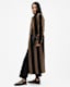 James Wool Blend Striped Maxi Coat