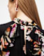 Jessica Floral Print Ruffle Maxi Dress