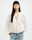 Helton Contrast Leather Bomber Jacket