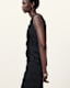 Nyla Sleeveless Shirred Midi Dress