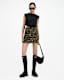 Gloria Mesh Floral Print Kora Mini Skirt