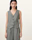 Averie Tencel Relaxed Fit Linen Blend Waistcoat