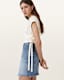 Mira Cropped Satin Drawcord T-Shirt