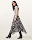 Donatella 2-In-1 Snake Print Midi Dress