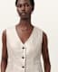 Averie Relaxed Fit Linen Waistcoat