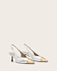 Denver Leather Slingback Heeled Shoes