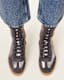 Lousie Leather High Top Trainers