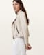 Dalby Slim Fit Leather Biker Jacket